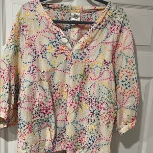 Ivy Jane Multicolor Embroidered Blouse